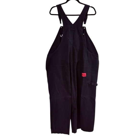 Vtg Disney Winnie The Pooh Bib Overalls Women 22 Plus Black Embroidered 90s Y2K